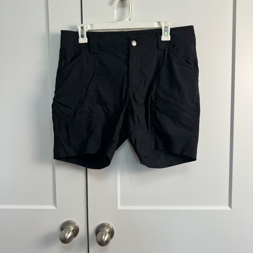 Duluth Women's Dry on the Fly Improved 7" Shorts Size 10 Black Outdoor Hiking